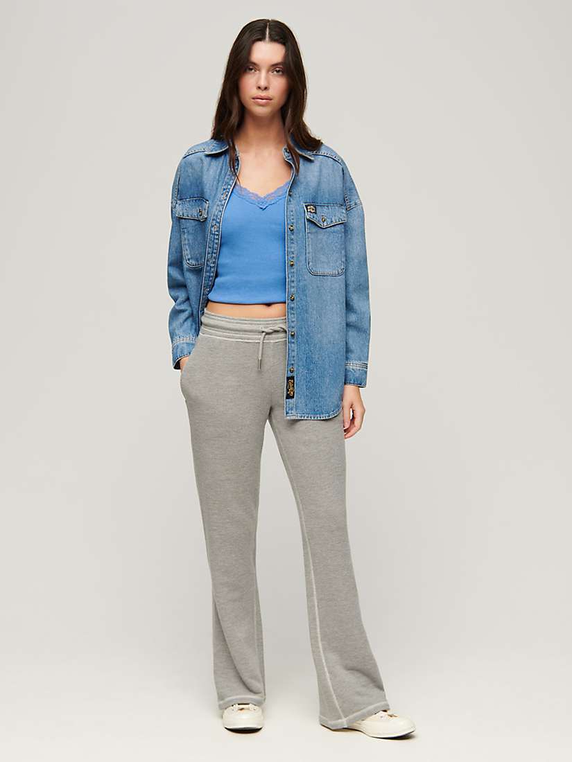 Buy Superdry Athletic Essentials Low Rise Flare Joggers Online at johnlewis.com