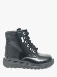 ToeZone Alice Patent Leather Boots, Black