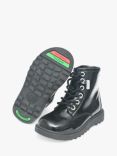 ToeZone Alice Patent Leather Boots, Black