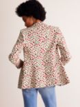 Boden Marylebone Cotton Sateen Blazer, Strawberry Vine