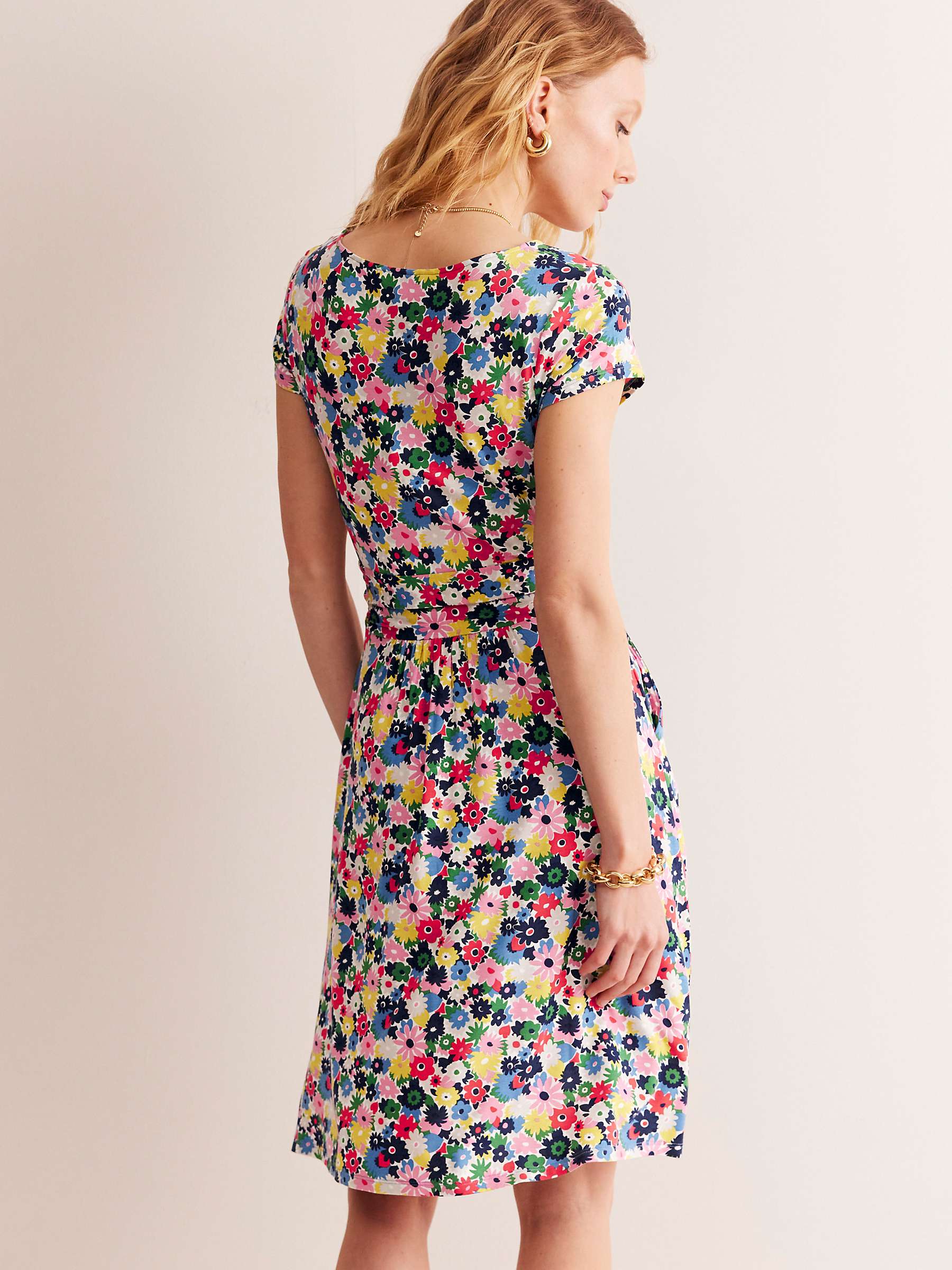 Buy Boden Amelie Jersey Paintbox Ditsy Jersey Dress, Multi Online at johnlewis.com