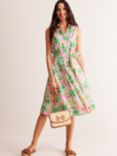 Boden Amy Sleeveless Tropical Paradise Dress, Multi, Multi