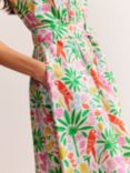 Boden Amy Sleeveless Tropical Paradise Dress, Multi, Multi