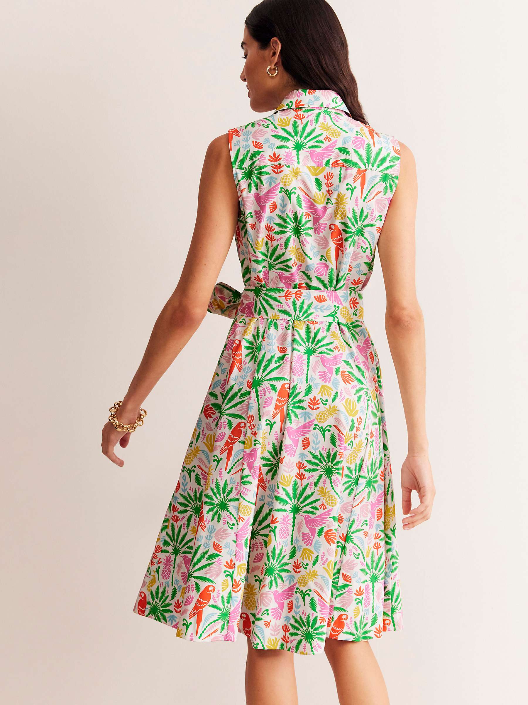 Buy Boden Amy Sleeveless Tropical Paradise Dress, Multi Online at johnlewis.com