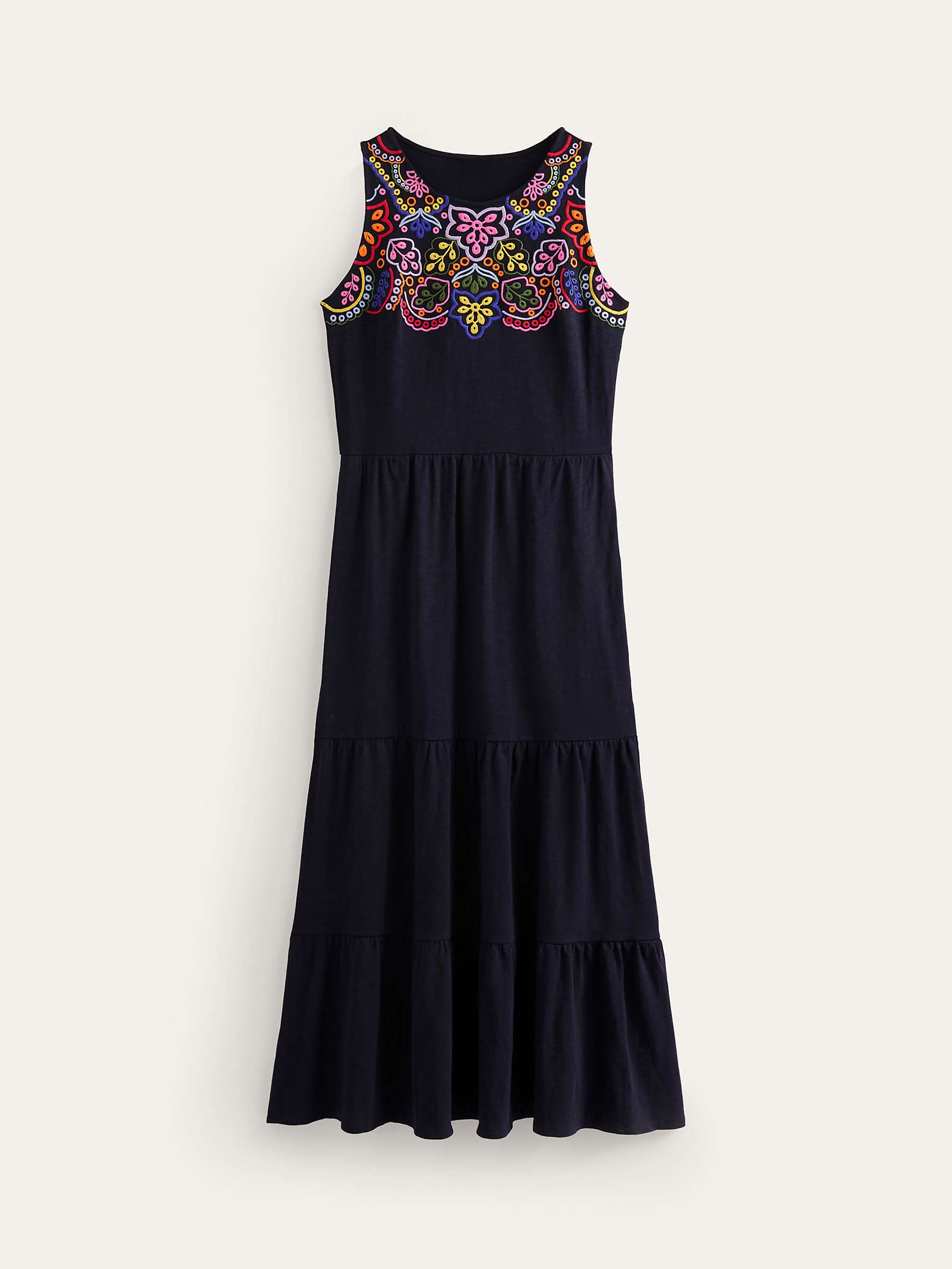 Buy Boden Embroidered Jersey Midi Dress Online at johnlewis.com