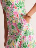 Boden Florrie Tropical Paradise Floral Jersey Dress, Multi, Multi