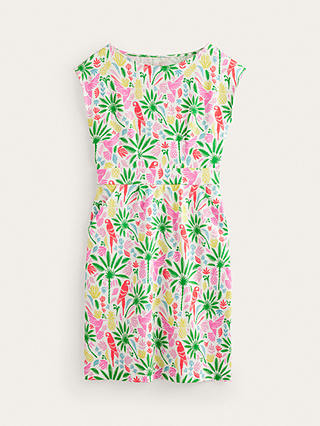 Boden Florrie Tropical Paradise Floral Jersey Dress, Multi