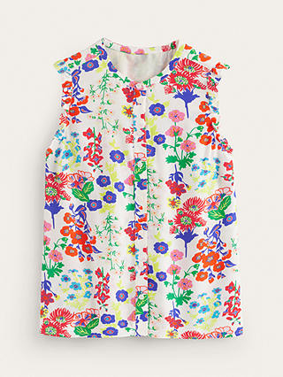 Boden Alicia Button Wildflower Top, Multi