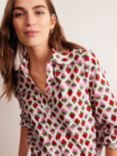 Boden Sienna Cotton Strawberry Shirt, Multi, Multi
