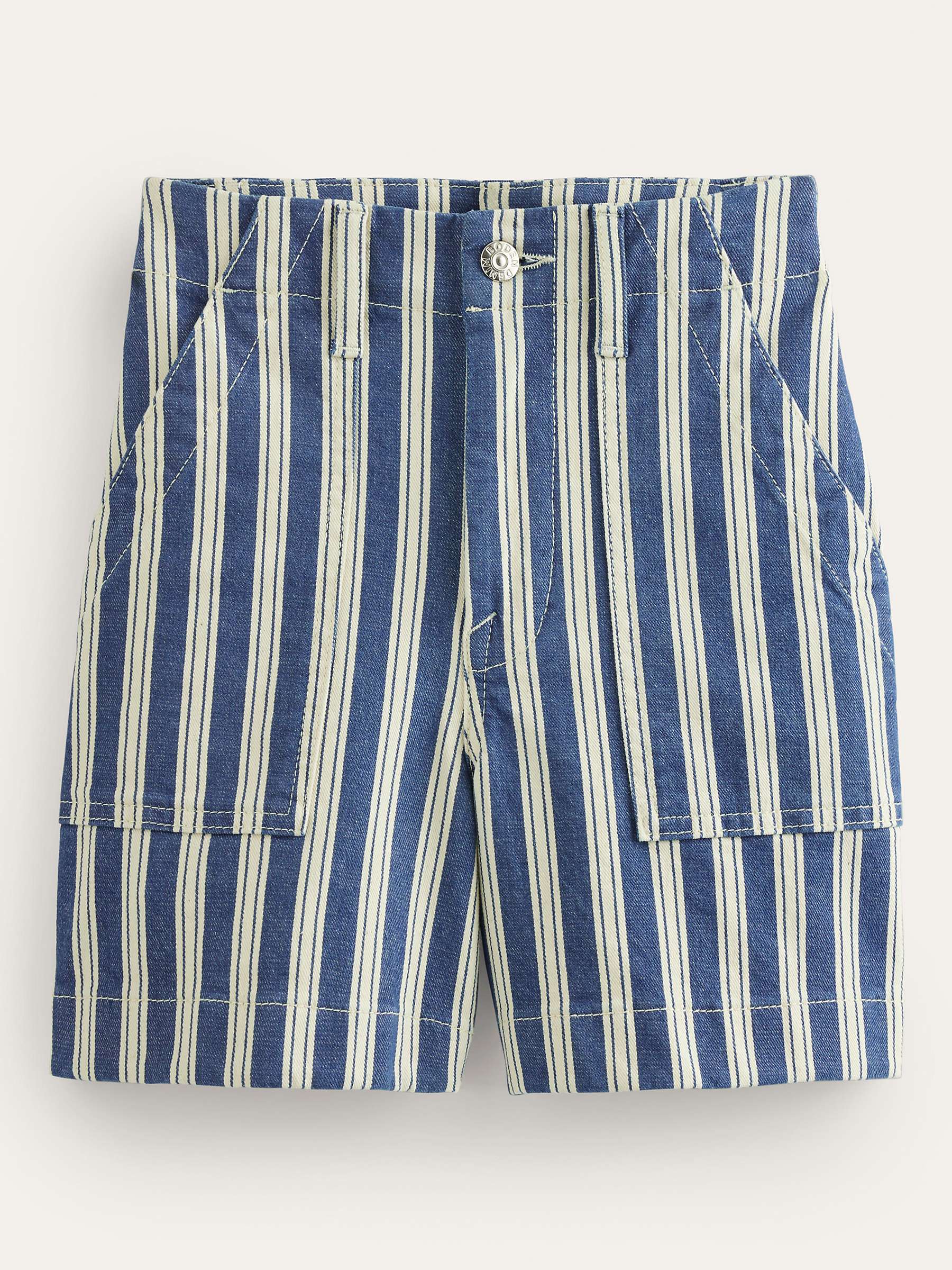 Buy Boden Kensington Utility Stripe Shorts, Blue Online at johnlewis.com