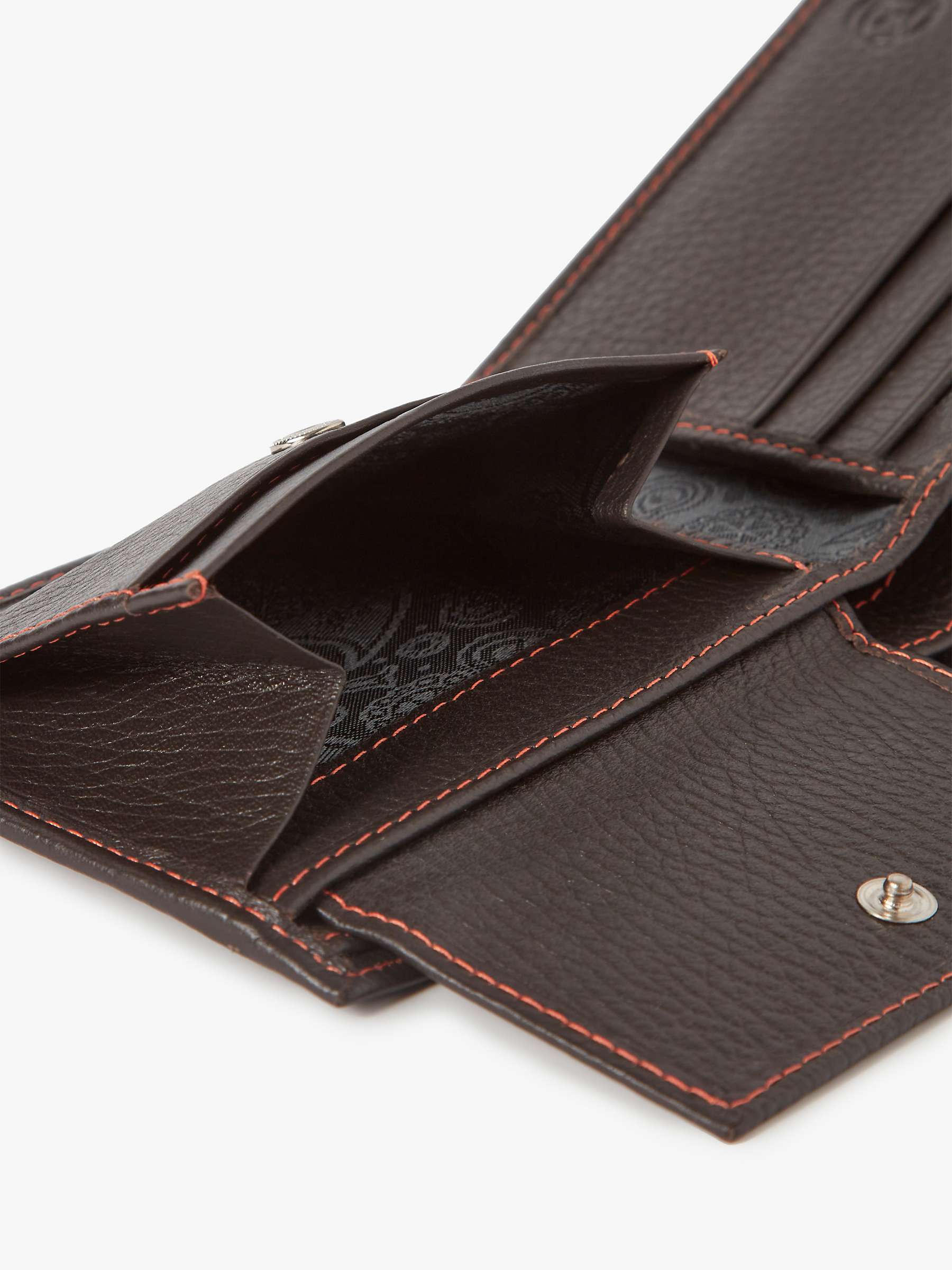 Buy Simon Carter Soft Leather Coin Wallet, Brown Online at johnlewis.com