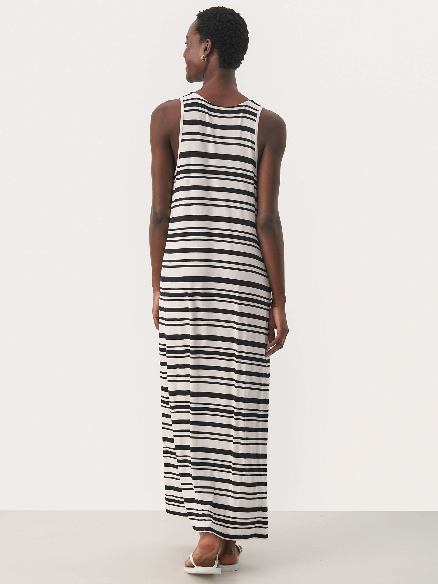 Buy Part Two Gekka Sleeveless Casual Fit Maxi Dress, Black Stripe Online at johnlewis.com