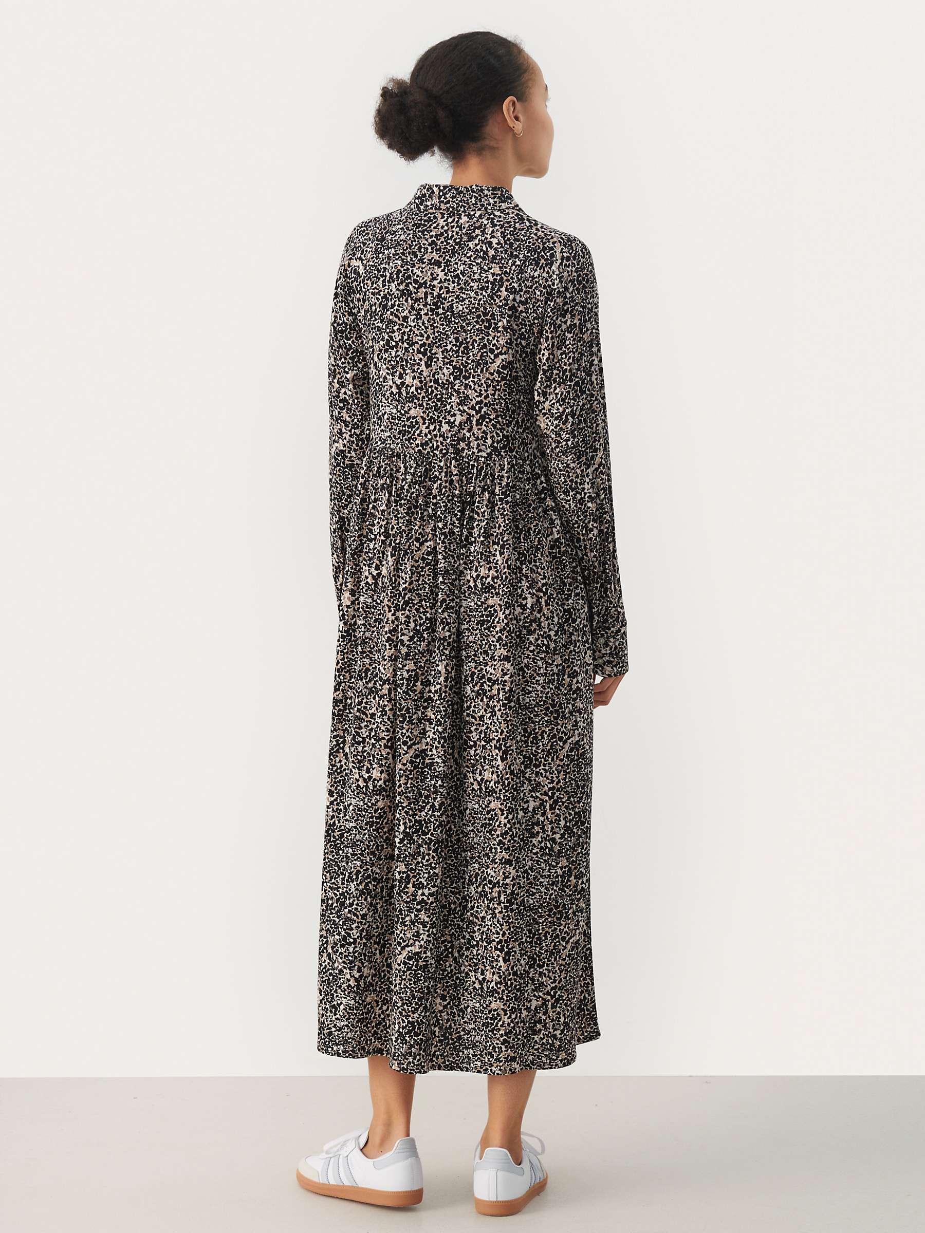 Buy Part Two Lissandra Abstract Long Sleeve Midi Dress, Multi Online at johnlewis.com