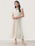 Part Two Gimalina Sleeveless Ruffles Midi Dress, Tofu