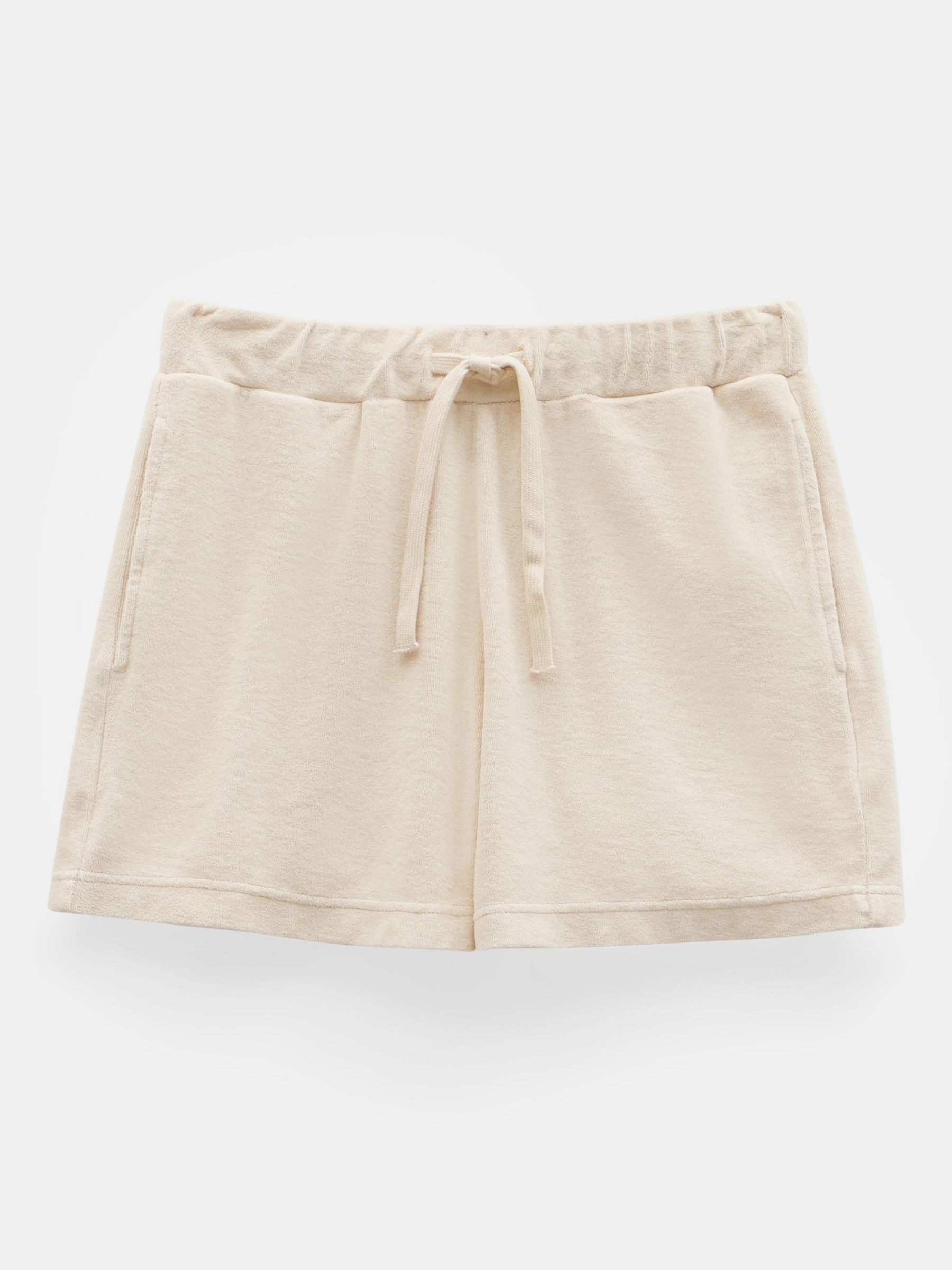 Buy HUSH Taylah Towelling Shorts, Off White Online at johnlewis.com