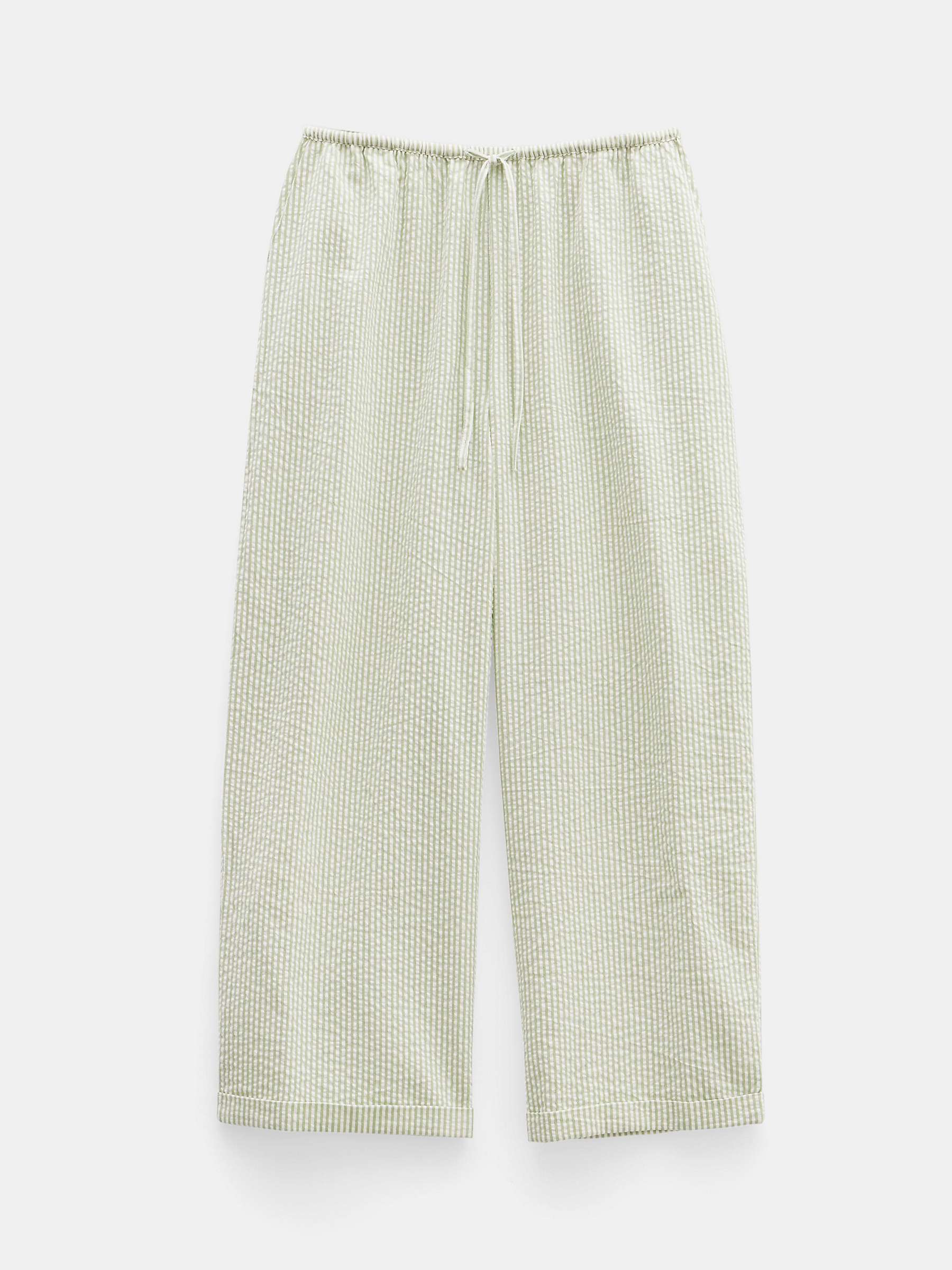 Buy HUSH Sabrina Stripe Beach Trousers, Green/White Stripe Online at johnlewis.com