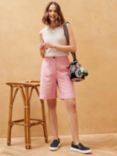 Brora Cotton Linen Blend Shorts, Blossom