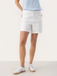 Part Two Gida High Waist Denim Shorts, Bright White