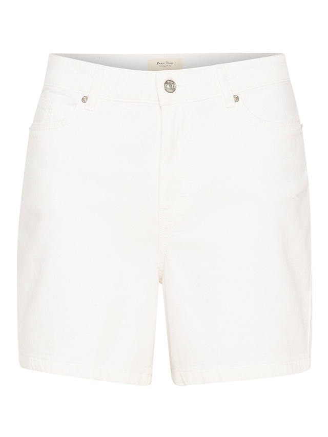 Part Two Gida High Waist Denim Shorts, Bright White