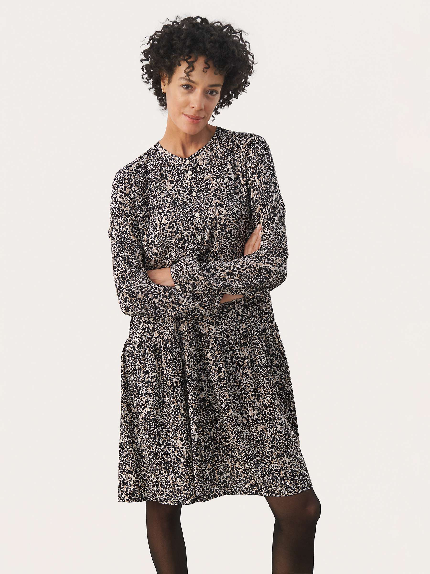 Buy Part Two Allie Abstract Relaxed Fit Knee Length Dress, Multi Online at johnlewis.com