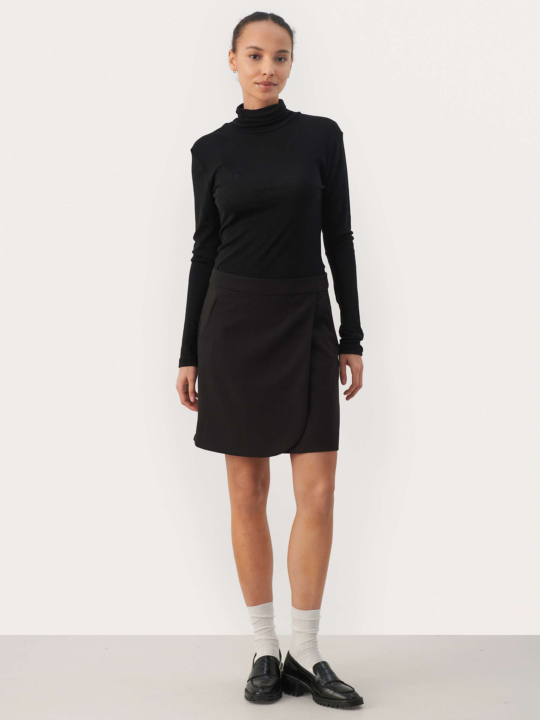 Buy Part Two Eirika Classic A-Line Mini Skirt, Black Online at johnlewis.com