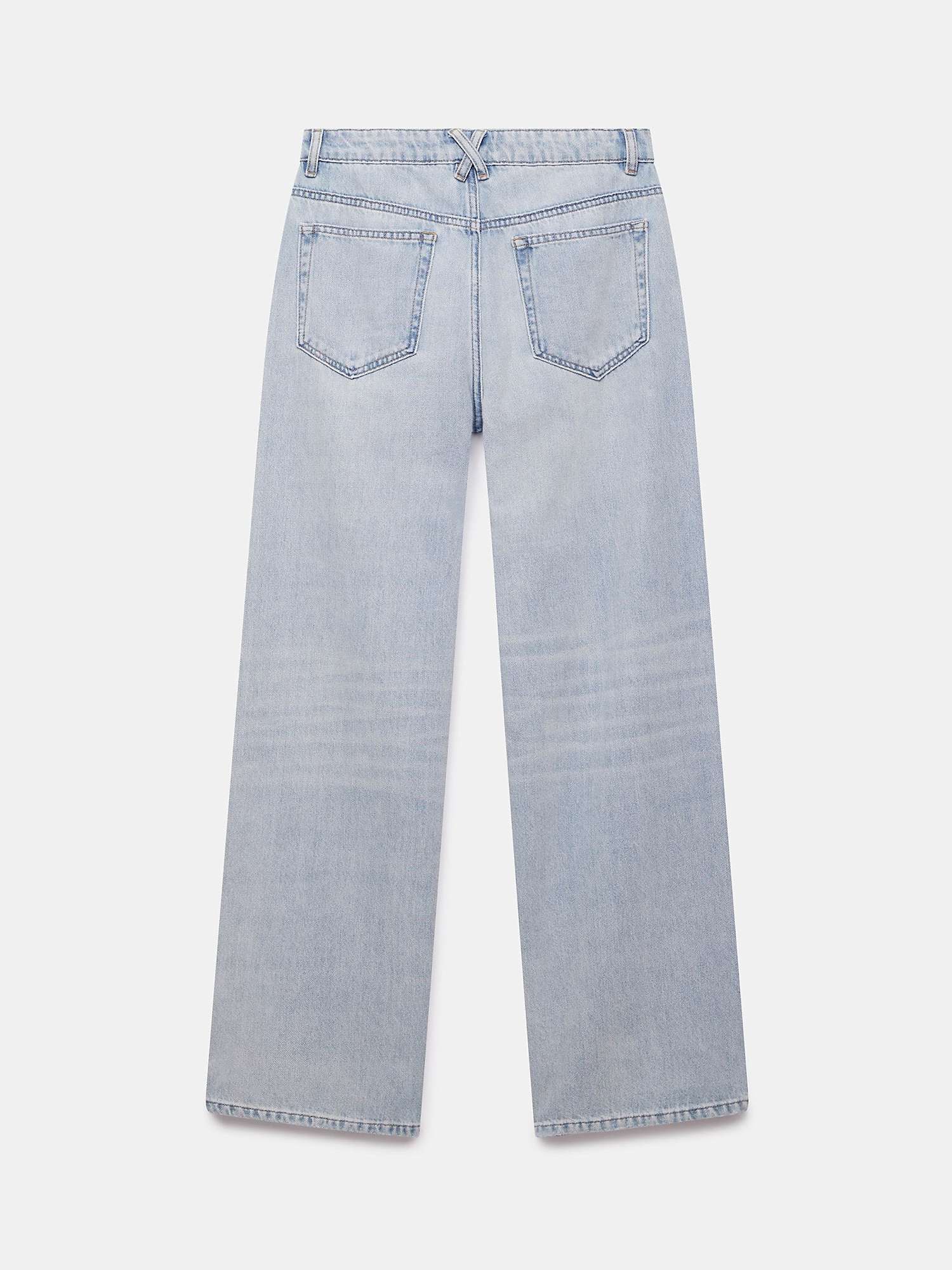 Buy Mint Velvet Super Wide Jeans, Blue Light Online at johnlewis.com