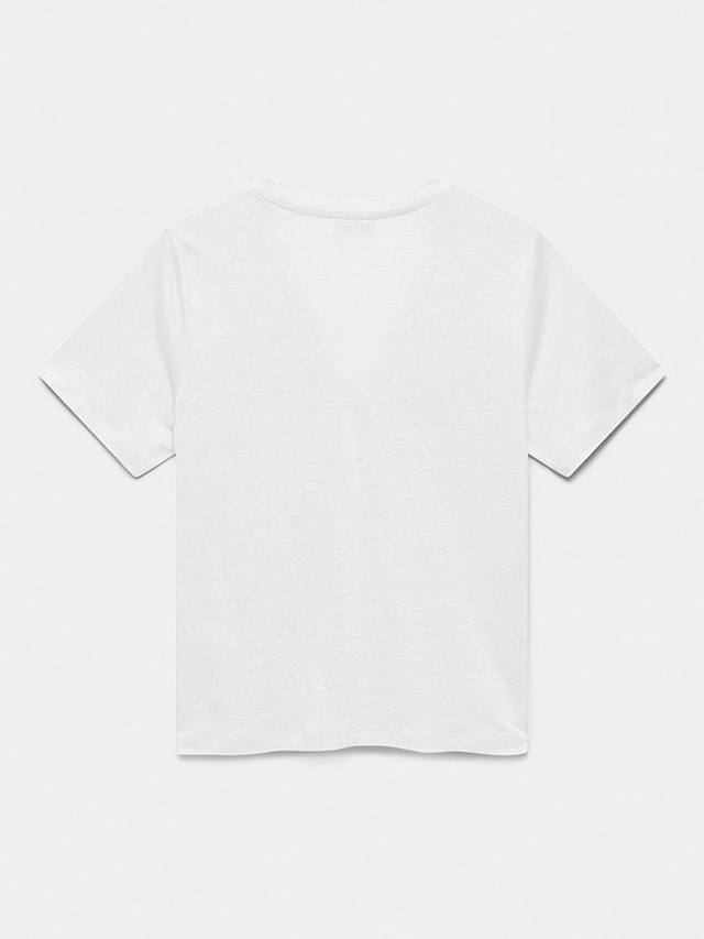 Mint Velvet Linen Twist T-Shirt, White