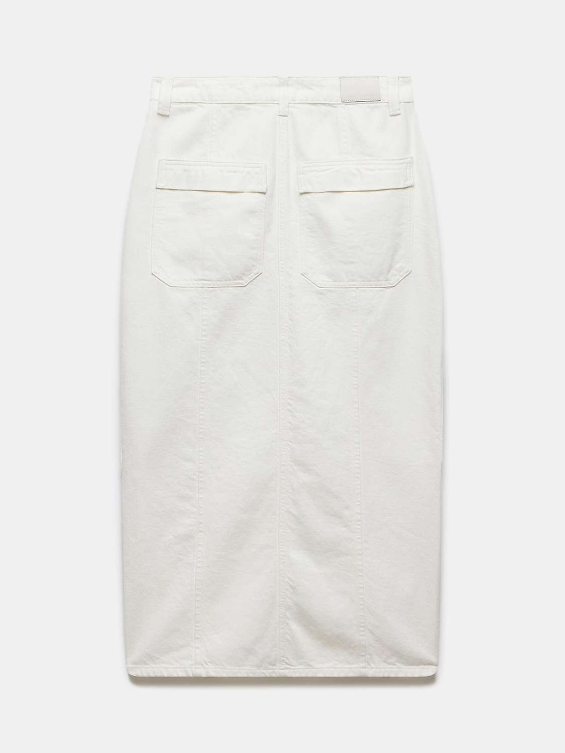 Buy Mint Velvet Cargo Pocket Midi Skirt, Cream Online at johnlewis.com