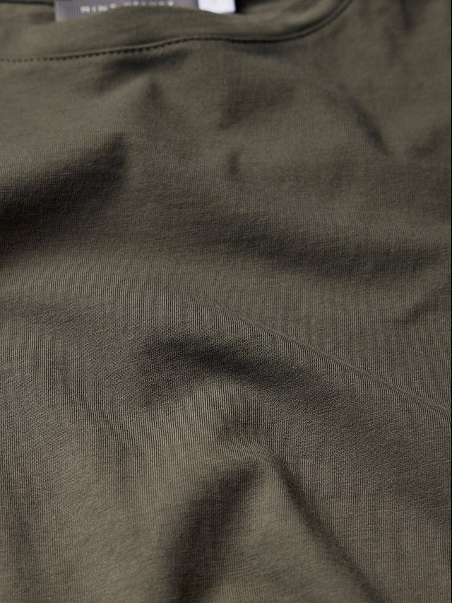 Mint Velvet Shoulder T-Shirt, Khaki