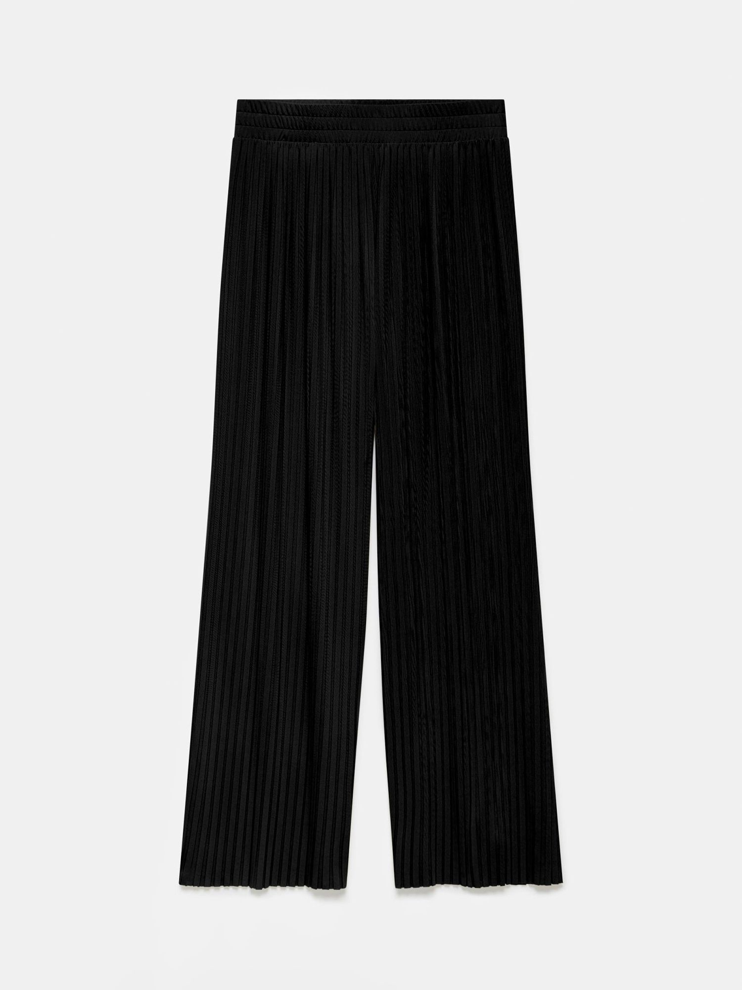 Buy Mint Velvet Pleated Wide Leg Trousers, Black Online at johnlewis.com