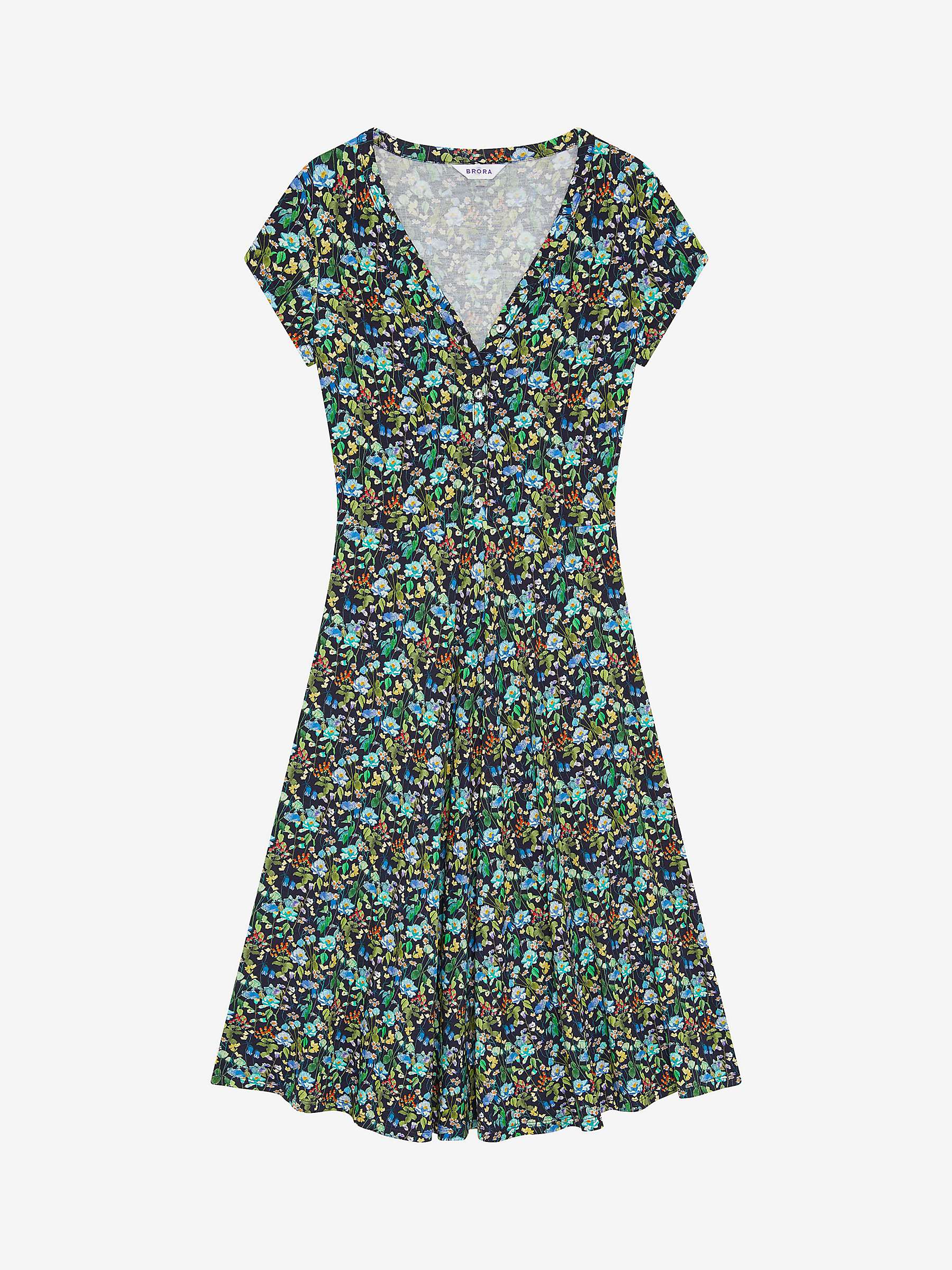Buy Brora Liberty Rainbow Bouquet Jersey Dress, Multi Online at johnlewis.com