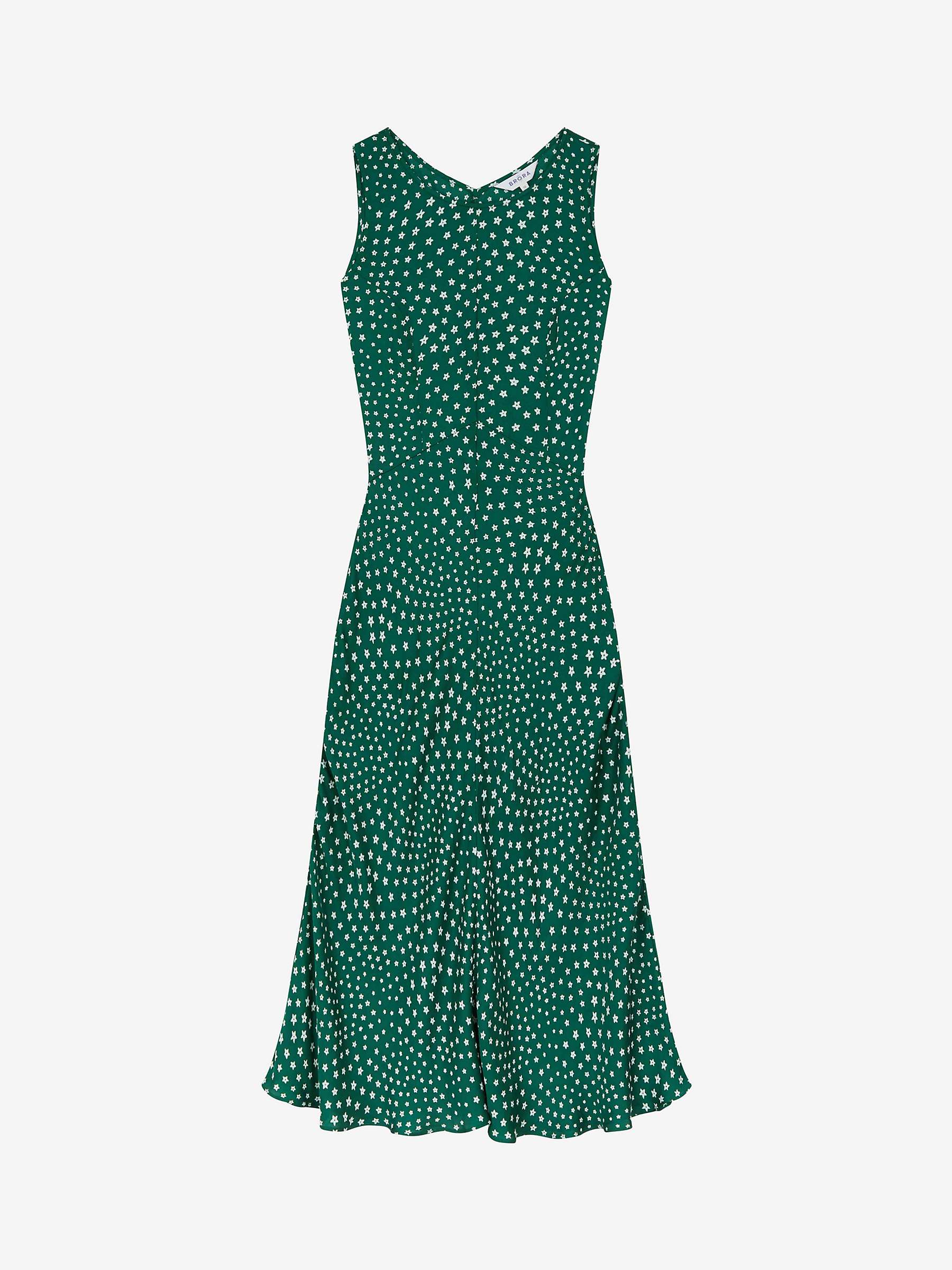 Buy Brora Start Print Maxi Dress, Spruce Online at johnlewis.com