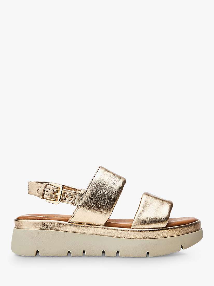 Buy Moda in Pelle Netty Leather Sandals, Champagne Online at johnlewis.com