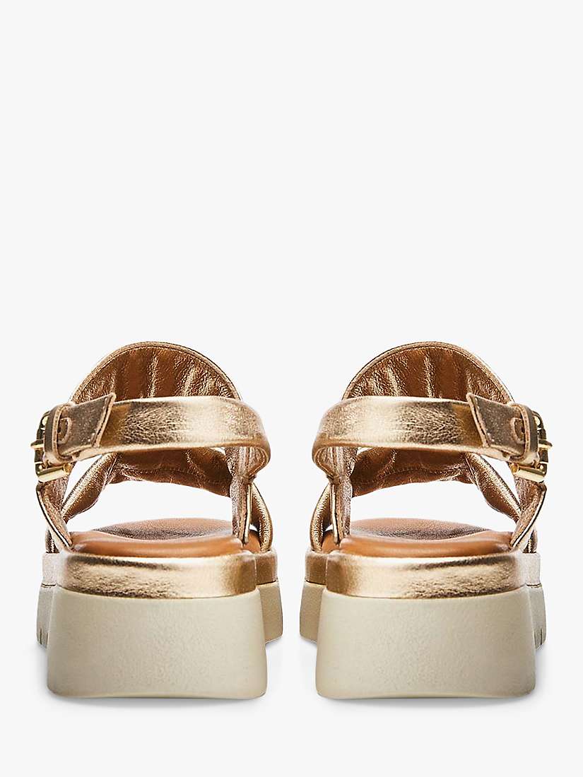 Buy Moda in Pelle Netty Leather Sandals, Champagne Online at johnlewis.com