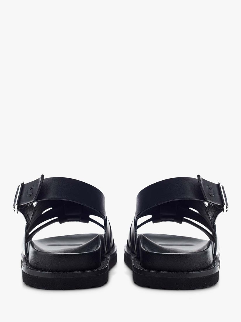 Moda in Pelle Lonnie Leather Sandals, Black at John Lewis & Partners