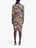 James Lakeland Side Ruch Print Dress, Mult, Mult
