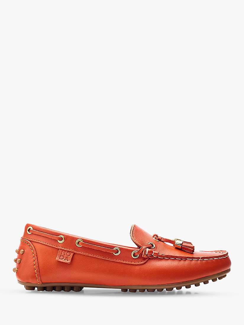 Buy Moda in Pelle Arienna Leather Shoes, Orange Online at johnlewis.com