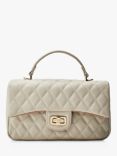 Moda in Pelle Sabrina Quilted Crossbody Bag, Off White