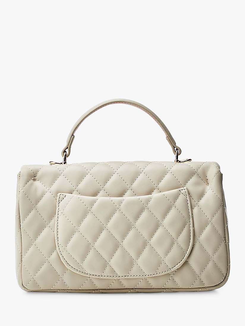 Buy Moda in Pelle Sabrina Quilted Crossbody Bag, Off White Online at johnlewis.com