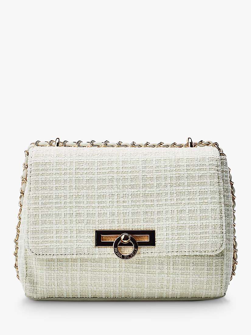 Buy Moda in Pelle Cheryl Tweed Chain Strap Crossbody Bag Online at johnlewis.com
