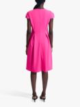 James Lakeland Button Tuck Cap Sleeve Dress, Fuchsia