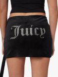 Juicy Couture Maxy Classic Velour Mini Skirt, Black