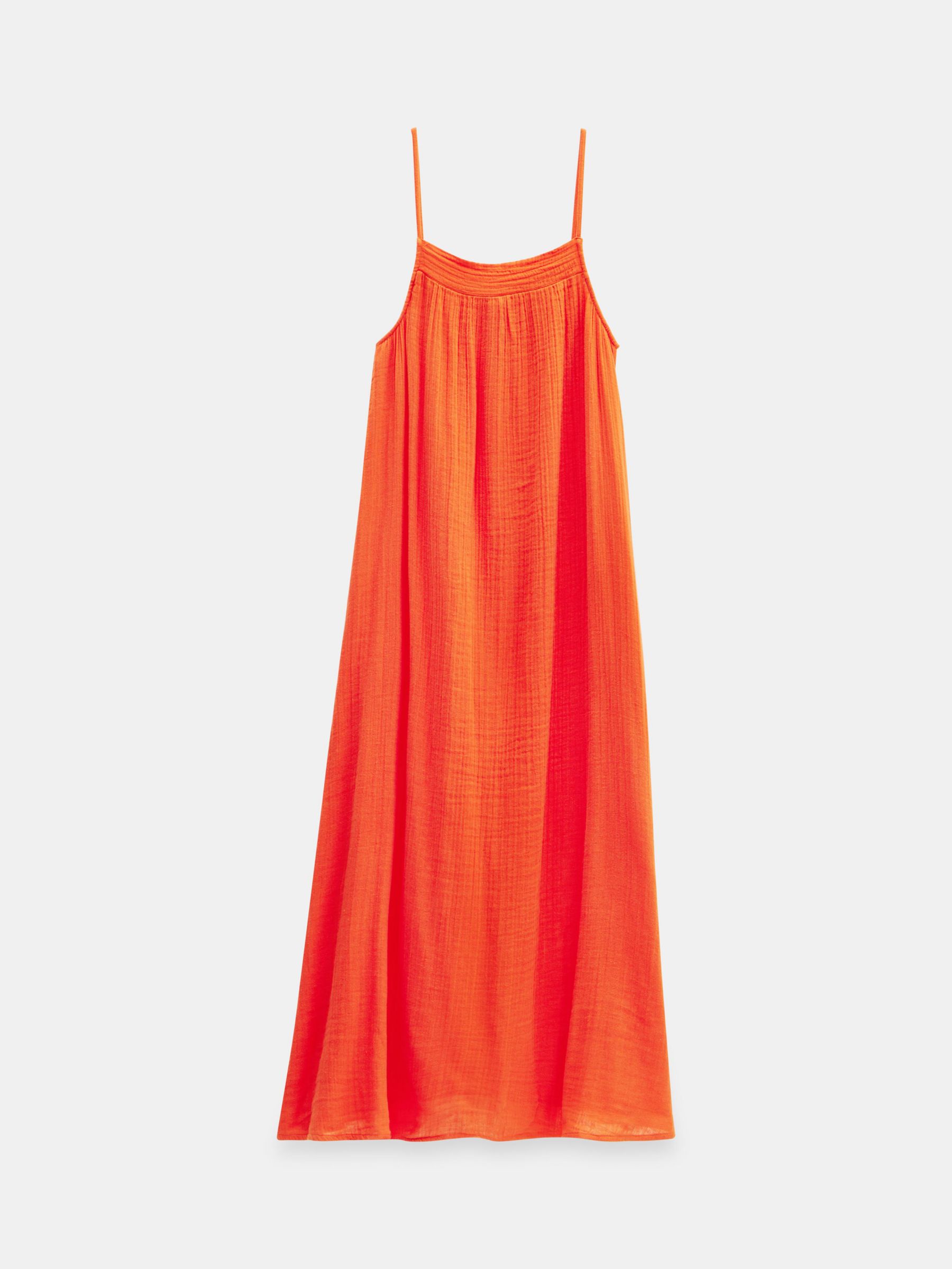 HUSH Carmen Maxi Beach Dress, Orange, XXS