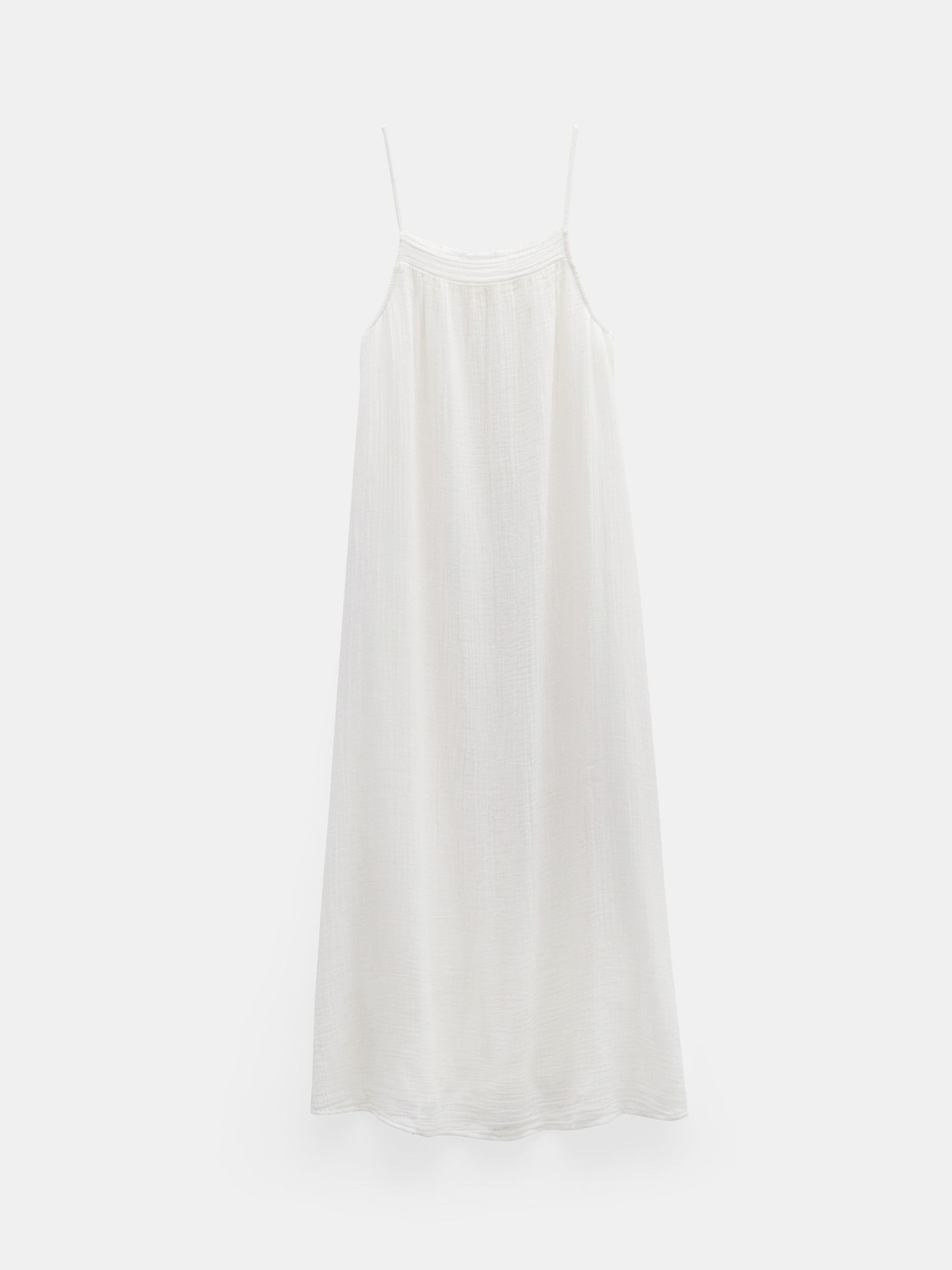HUSH Carmen Maxi Beach Dress, White, XXS