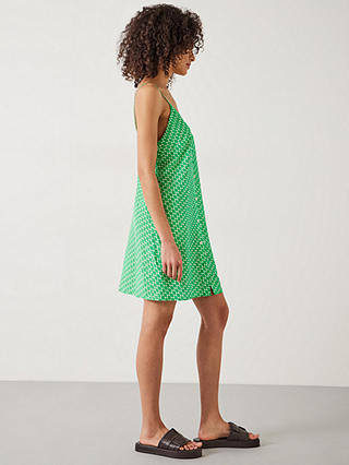 HUSH Madden Cami Mini Dress, Geo Star Green