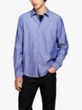 SISLEY Regular Fit Yarn Dyed Shirt, Blue