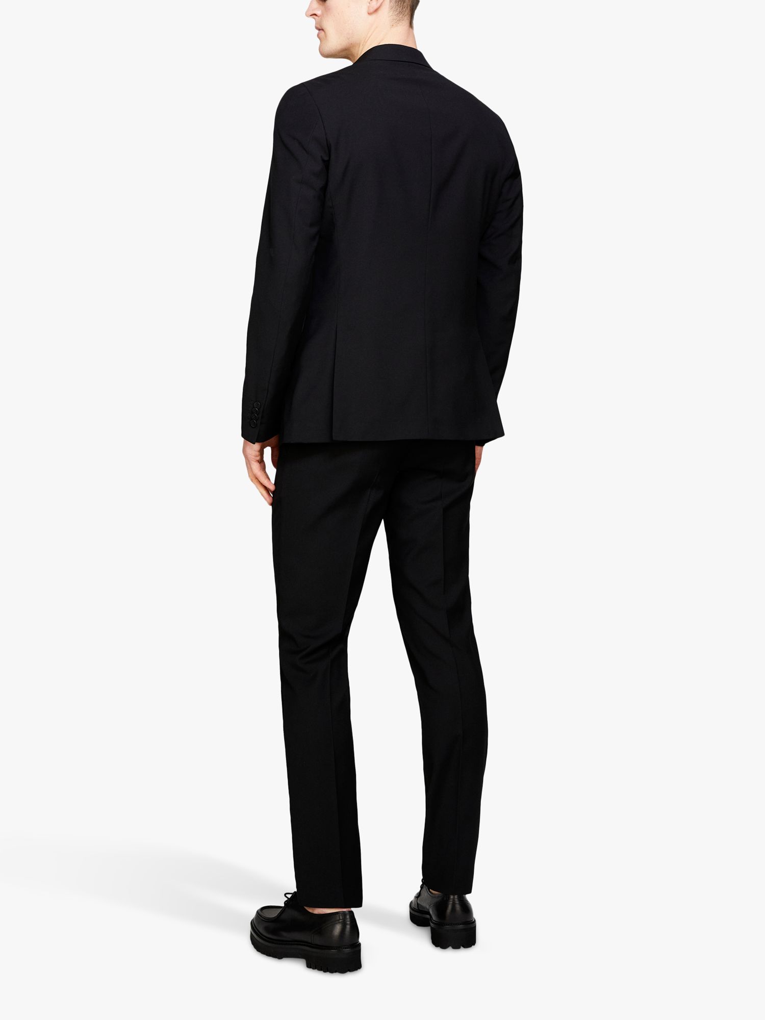 SISLEY Formal Slim Fit Trousers, Black, 30