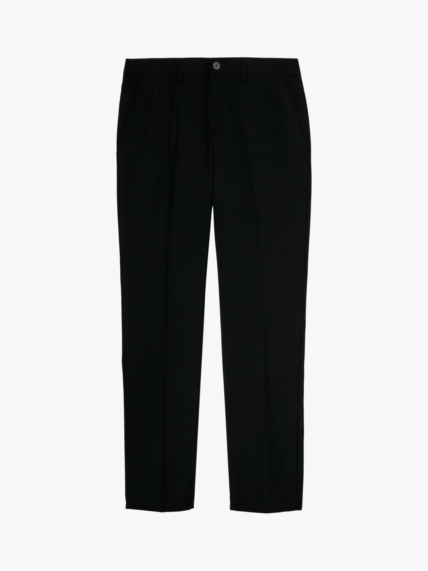 Buy SISLEY Formal Slim Fit Trousers, Black Online at johnlewis.com