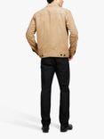 SISLEY Faux Suede Shirt Jacket, Brown