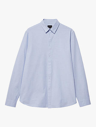 SISLEY Slim Fit Oxford Cotton Shirt, Blue